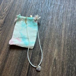 GEMSTONE MINI HEART NECKLACE